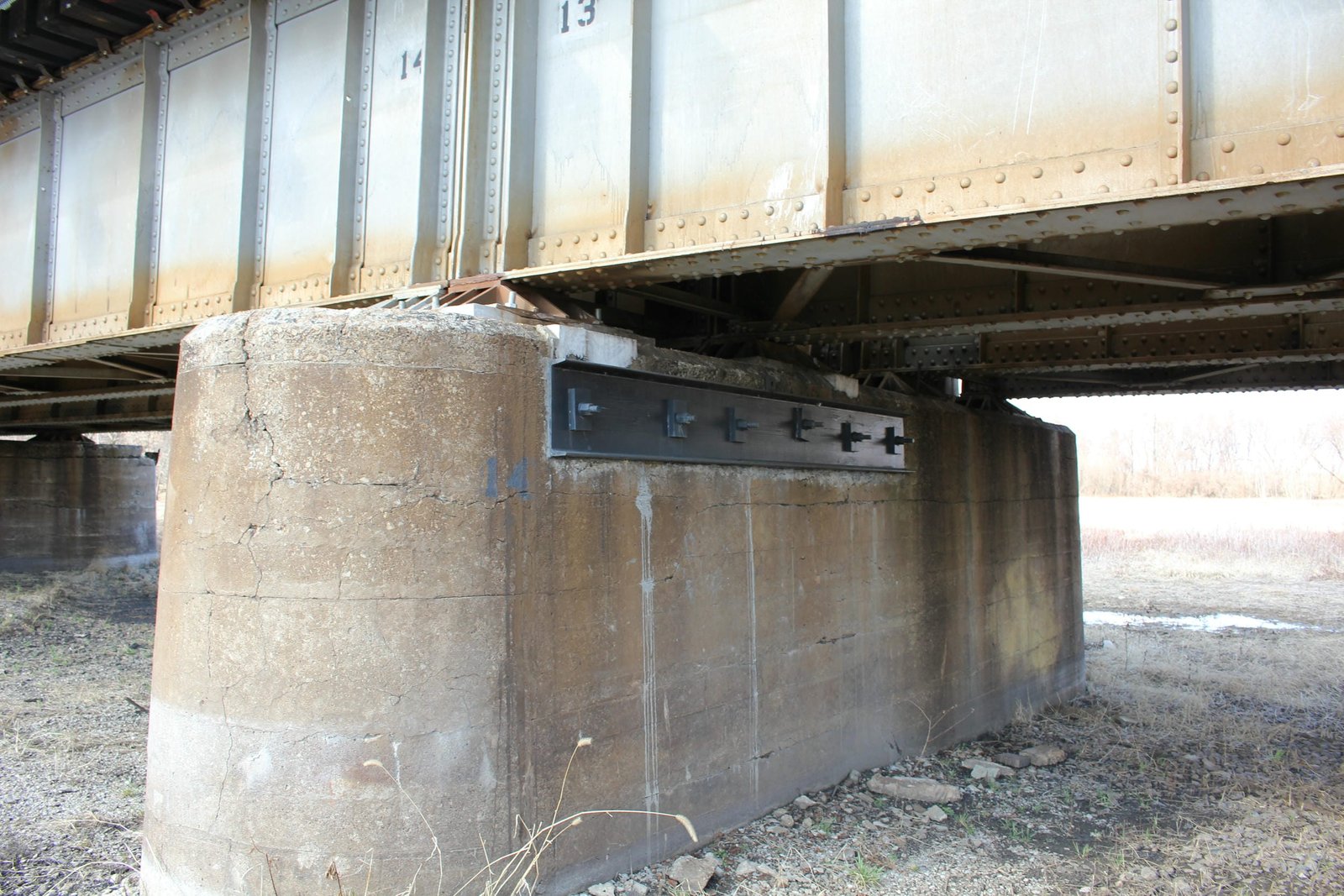 Reinforcement to pier #14